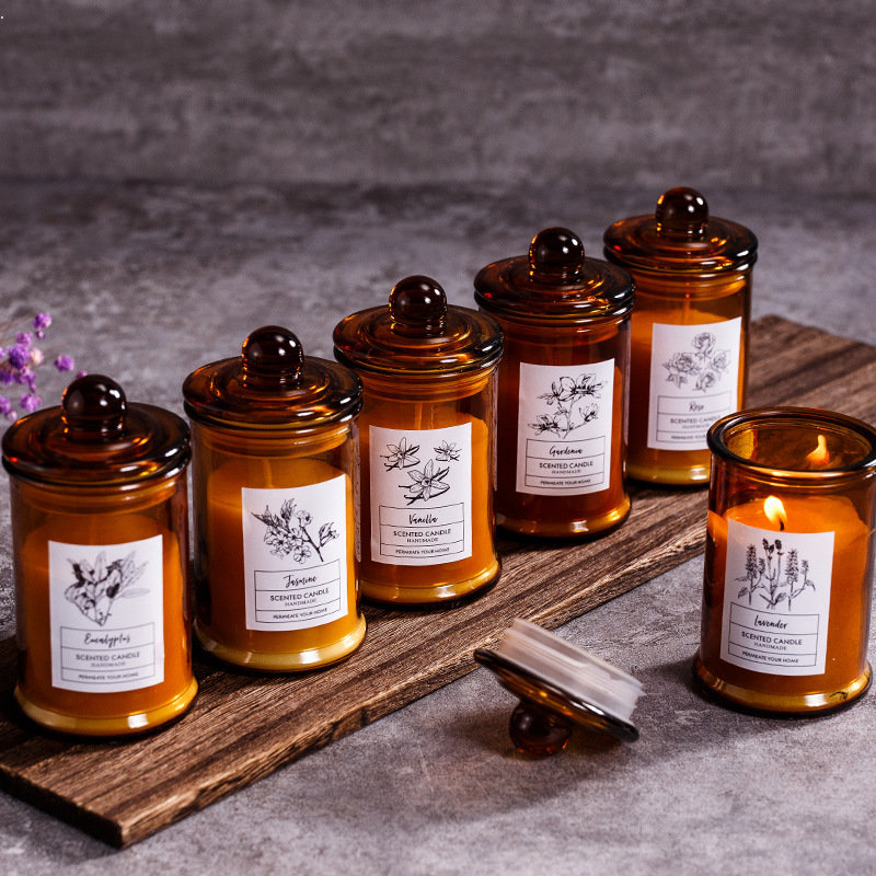 Soy Wax Flake - Jar جرة الزجاج شمعة معطرة الزيوت