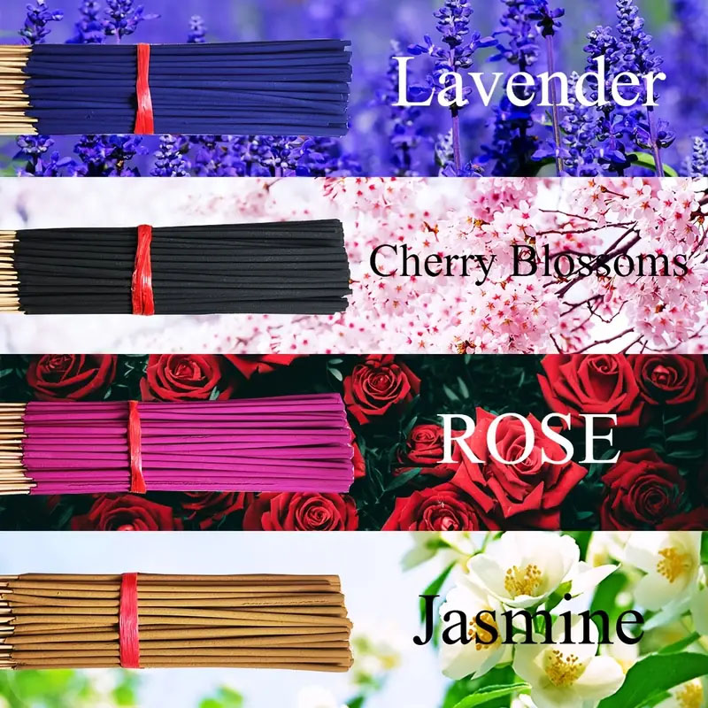 80/200 أعواد البخور الطبيعية - - مراجعة Home Fragrance Rose وسعره