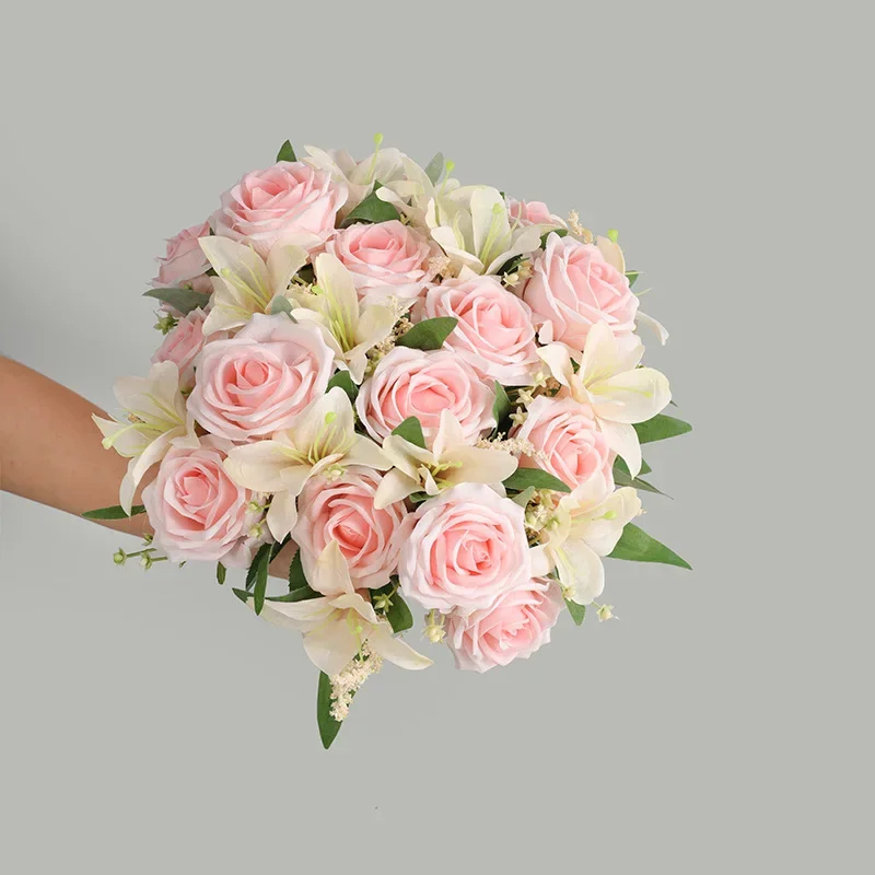 زهور اصطناعية الزفاف ، نبات ال - مراجعة Home Fragrance Rose وسعره