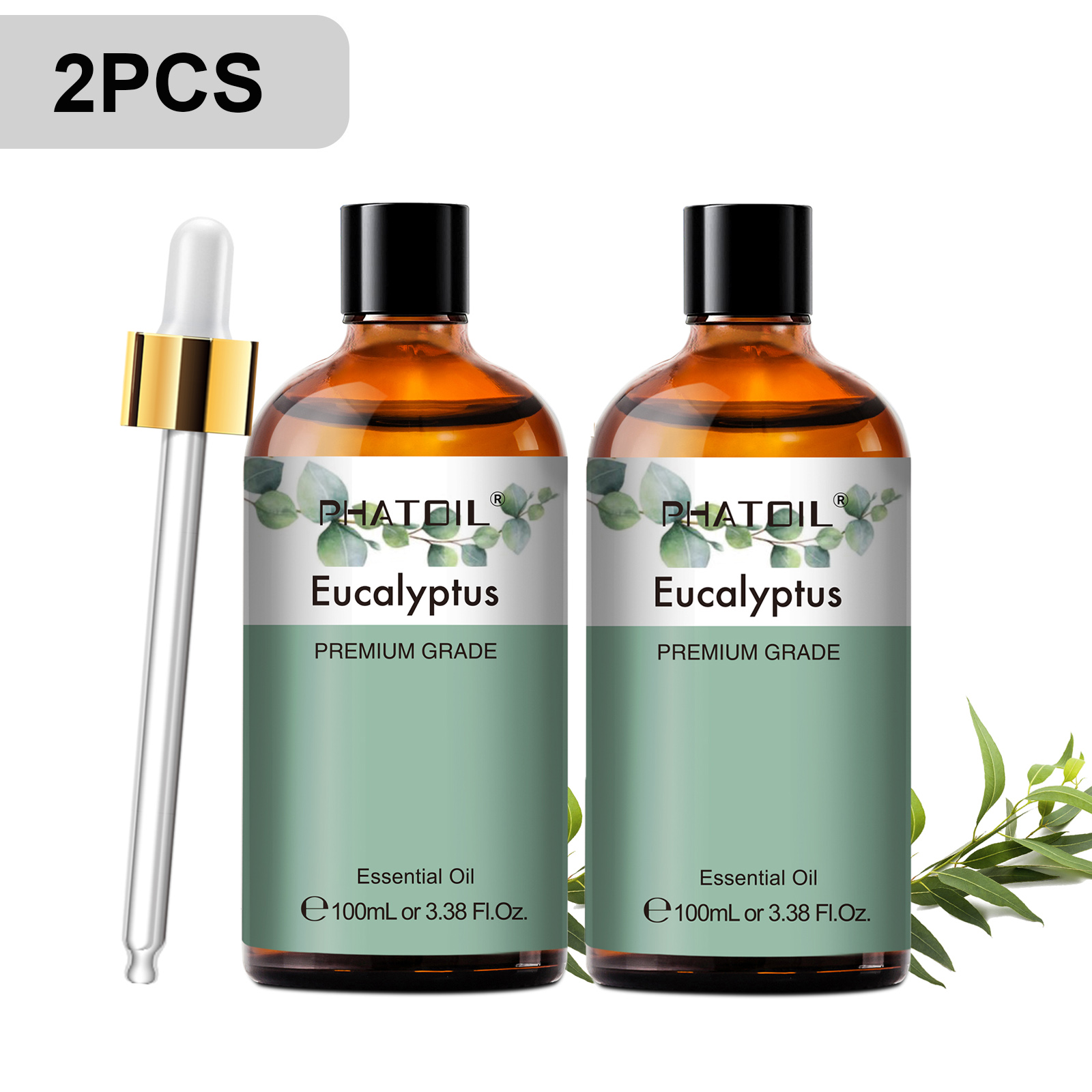 PHATOIL 2 قطعة/1 قطعة زيت اللا - مراجعة Home Fragrance Eucalyptus وسعره
