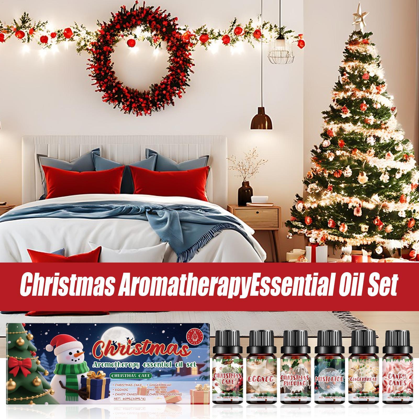 6 قطعة مجموعة زيوت عطر عيد الم - مراجعة Xmas Home Fragrance وسعره