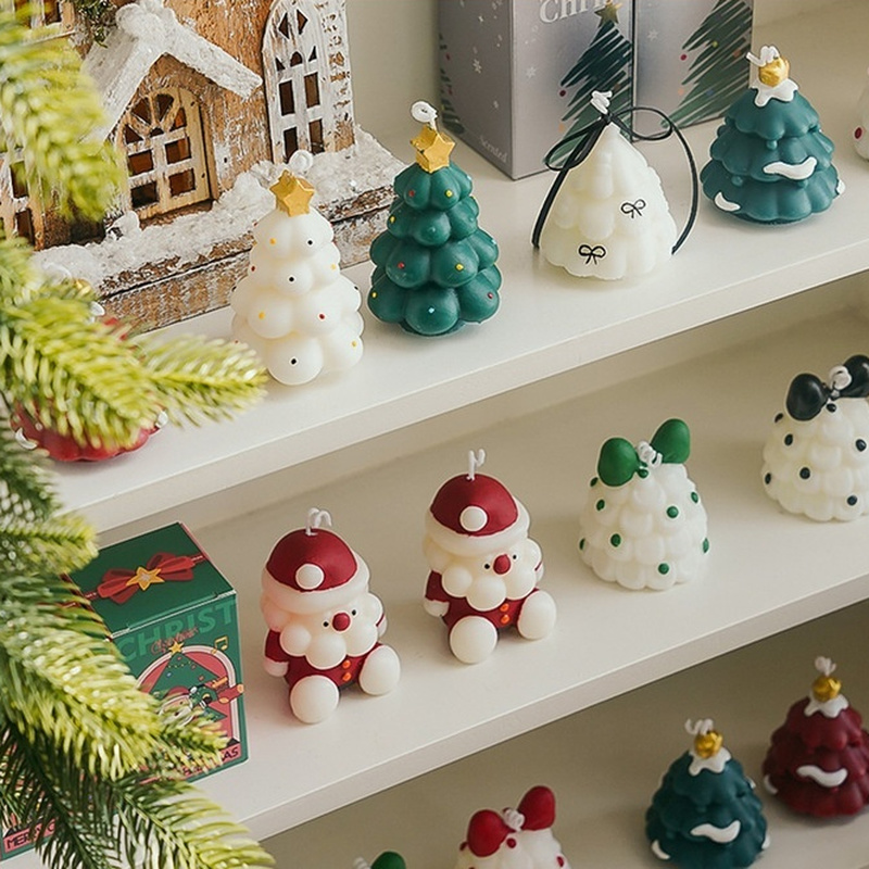 لطيف شجرة عيد الميلاد الشموع ا - مراجعة Xmas Home Fragrance وسعره