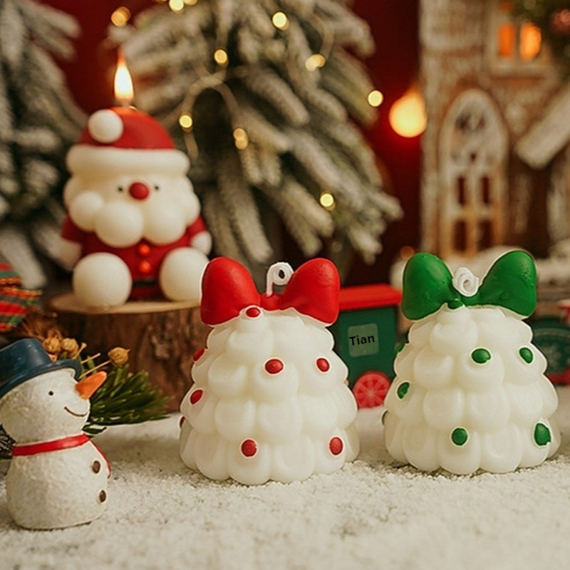 لطيف شجرة عيد الميلاد الشموع ا - مراجعة Xmas Home Fragrance وسعره